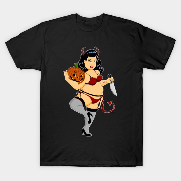 Miss Demon T-Shirt by scoffin